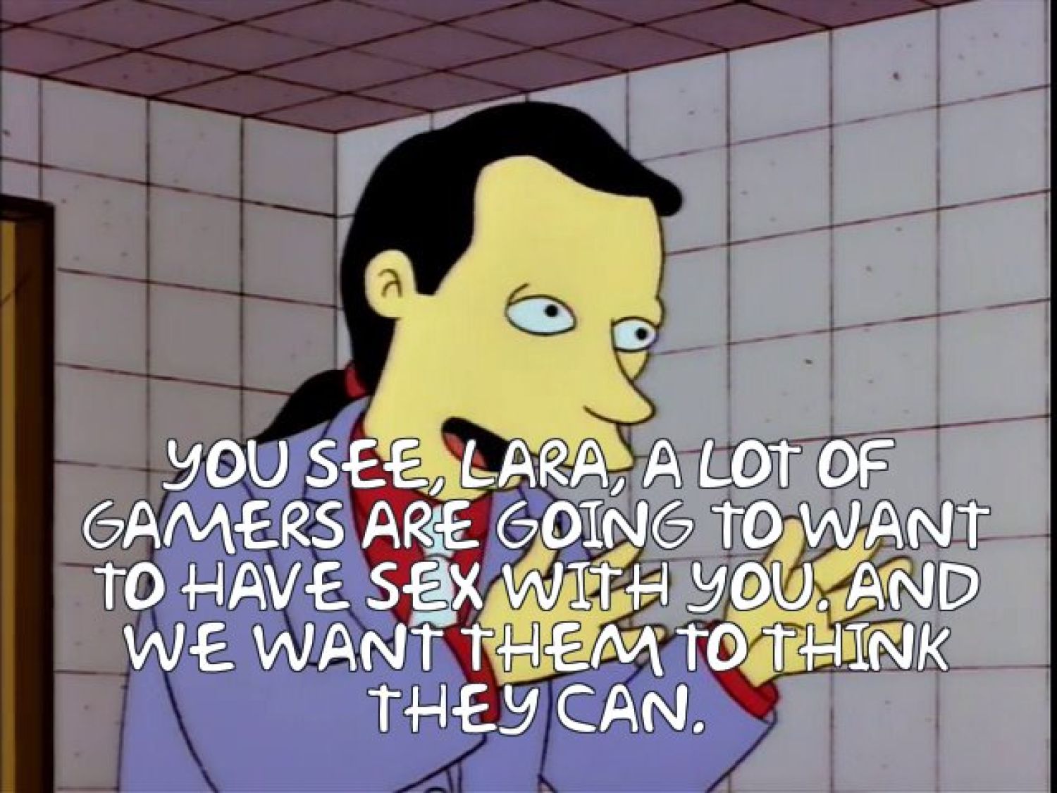 screencap of The Simpsons episode 